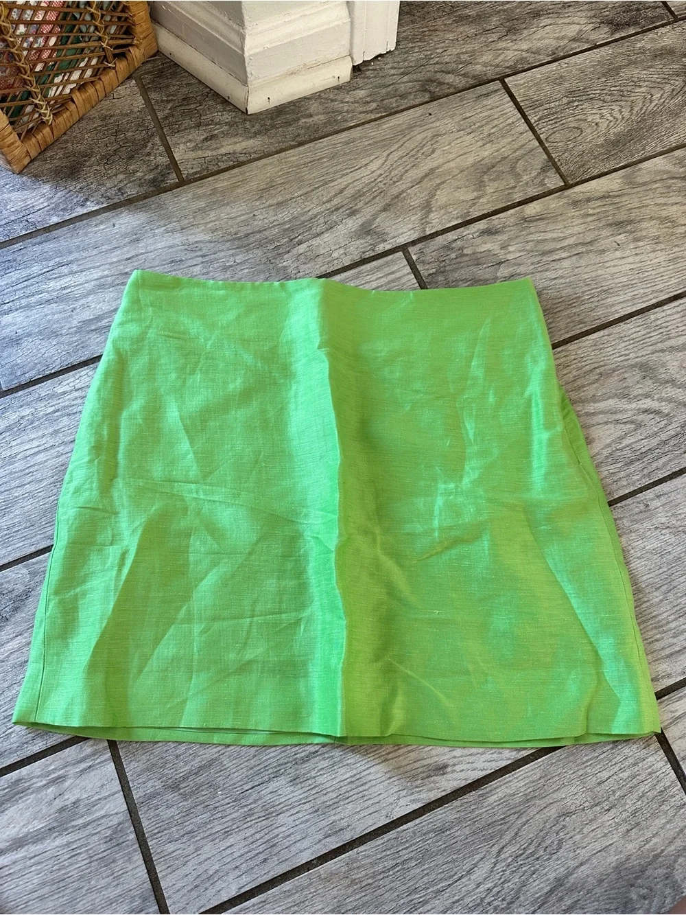 & Other Stories Green Mini Skirt sz 8